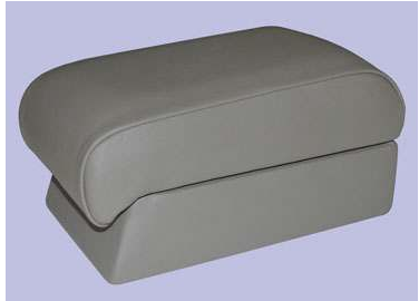 Freelander 1 Adjustable Armrest - Smoke Stone Leather