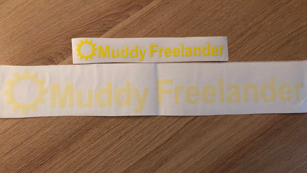 Muddy Freelander Sticker - YELLOW
