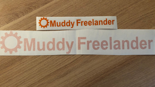 Muddy Freelander Sticker - ORANGE