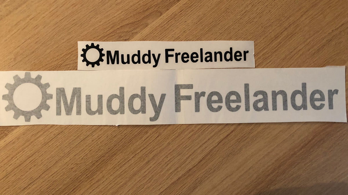Muddy Freelander Sticker - BLACK