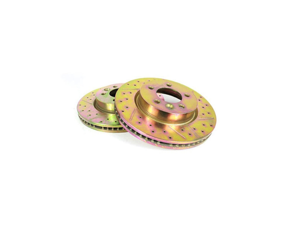 Discovery 3 & 4/ Range Rover Sport Front Drilled and Grooved Discs (pair)