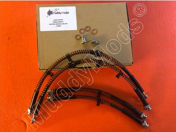 Freelander 1 Stainless Steel Braided Brake Hose Kit (1997-2006)