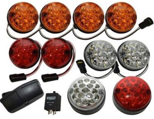 Terrafirma Defender and Series 73mm Coloured LED Light Kit with Fog and Reverse