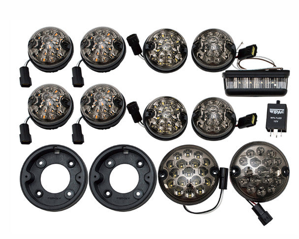 Defender and Series 73MM Smoked LED Complete Light Kit