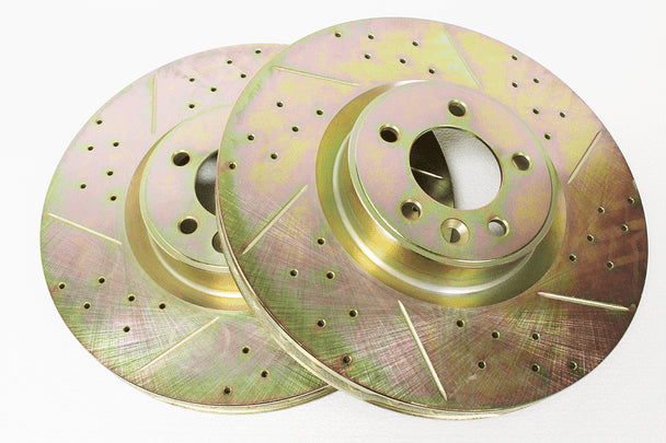 Range Rover L405/Sport/L320 Terrafirma Front Drilled and Grooved Discs (pair)
