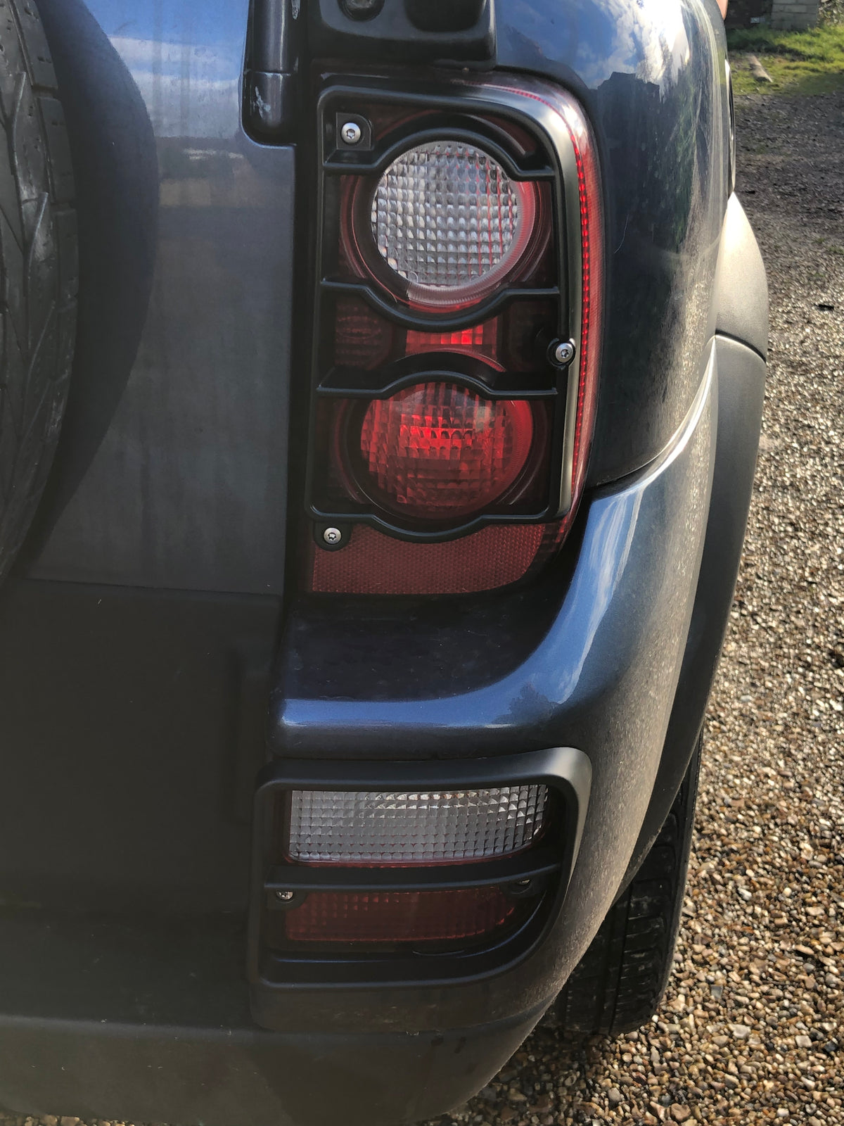 Freelander Rear Light Modification Freelander 1 Rear Light Guards | MuddyMods