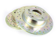 Discovery 2 Rear Brake Disc's Cross Drilled & Grooved (Pair)
