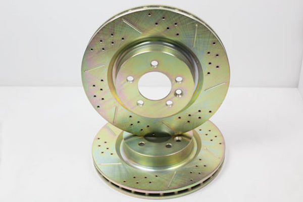 Discovery 4/ Range Rover Sport Terrafirma Front Drilled And Grooved Discs(pair)