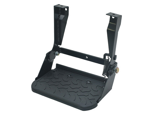 Defender Folding Side Step - Black Mud Tyre Tread