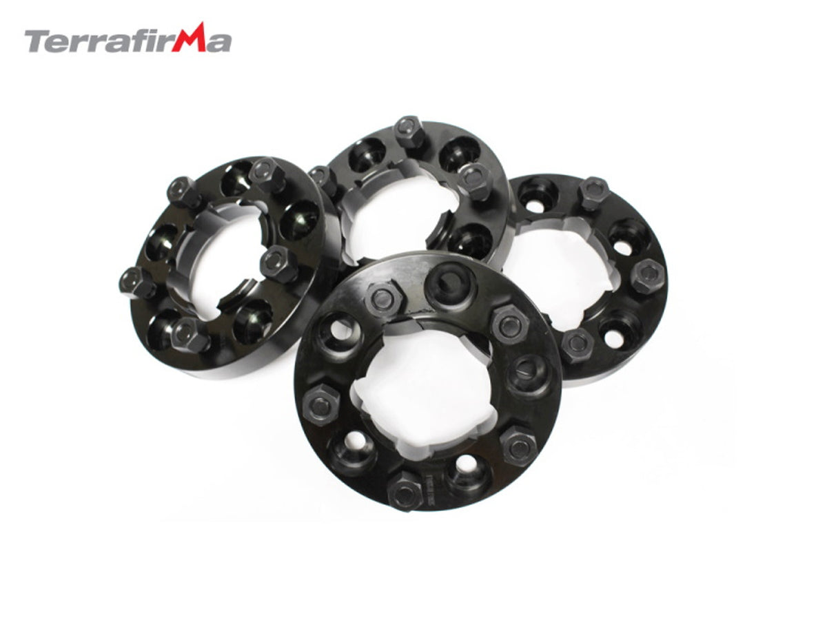 Terrafirma 30mm Black Alloy Wheel Spacers DEF/D1/RRC