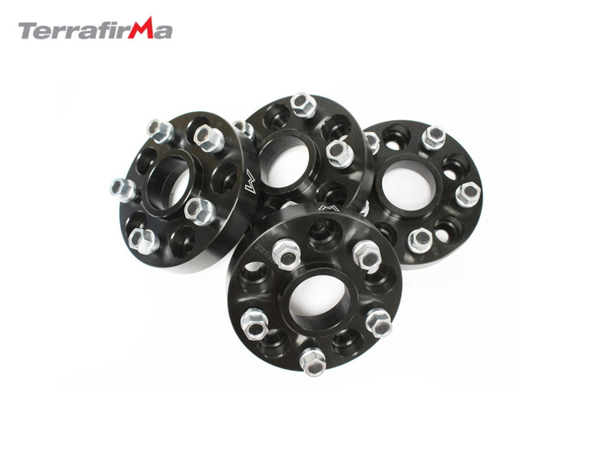 Terrafirma 30mm Black Alloy Wheel Spacers D2/P38