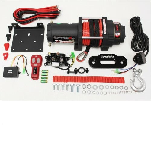 Terrafirma X4000 12v Wireless 4000lbs ATV Winch