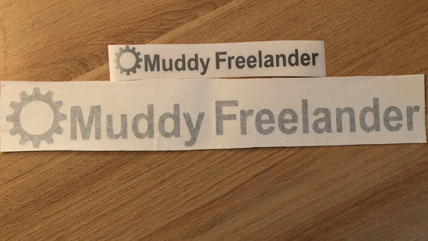 Muddy Freelander Sticker - SILVER