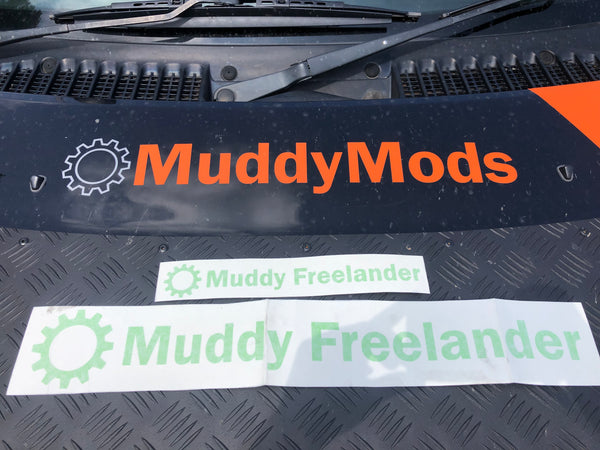Muddy Freelander Sticker - GREEN (Lime)