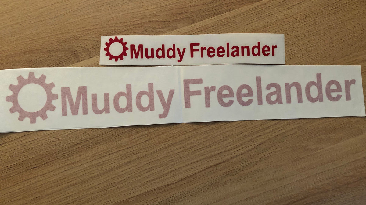 Muddy Freelander Sticker - RED
