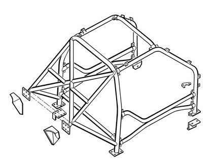 Freelander 1 roll cage and fitting kit